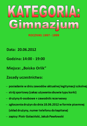 turniej piłki nożnej - 14-06-2012