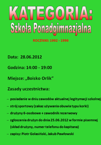 turniej piłki nożnej - 14-06-2012